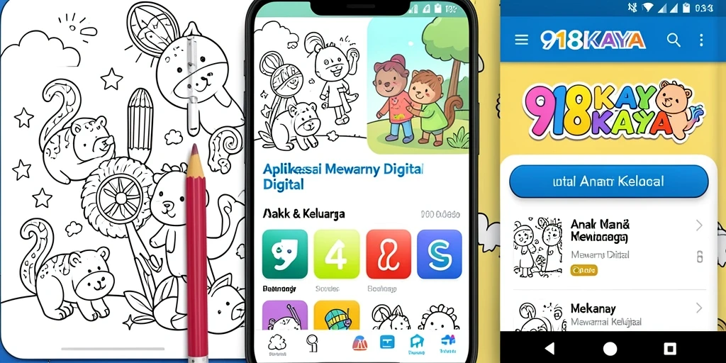 Antarmuka 918KAYA yang interaktif dan penuh warna.