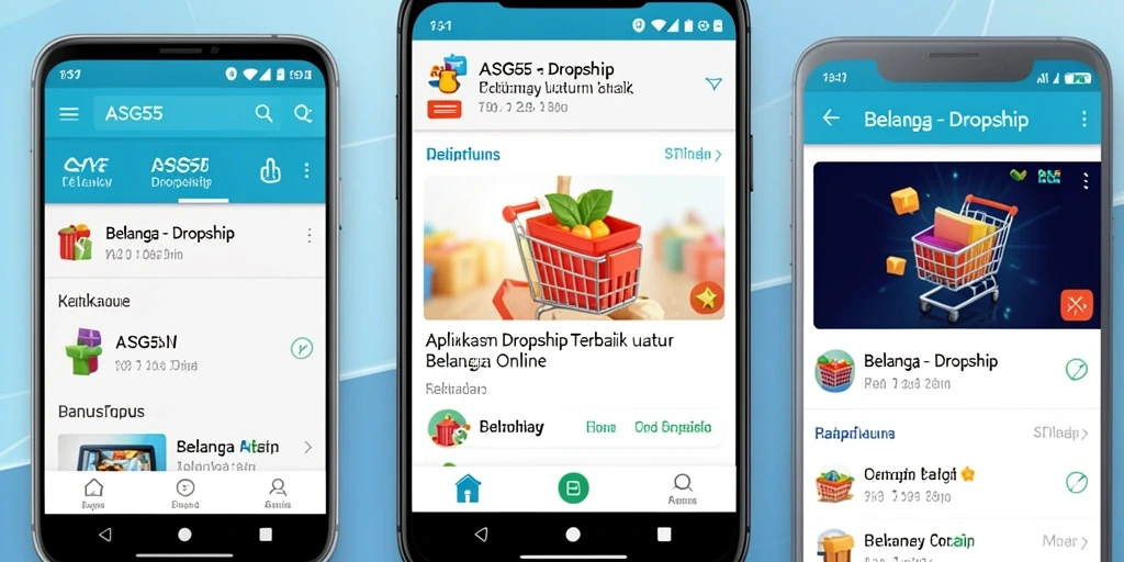 Antarmuka pengguna ASG55 yang intuitif untuk dropship