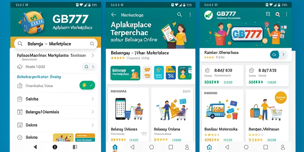Tampilan intuitif antarmuka GB777 untuk berbelanja online.