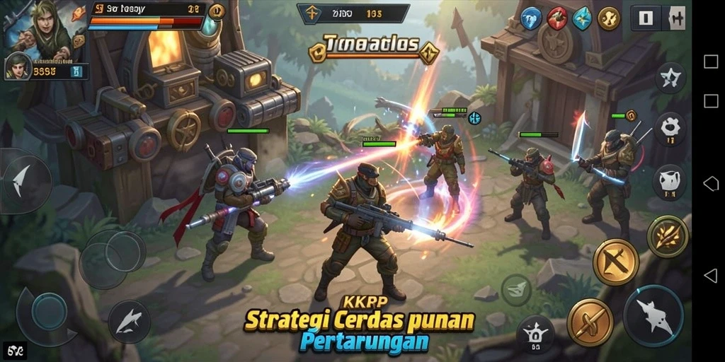 Tampilan antarmuka permainan strategi KKRP yang menarik.