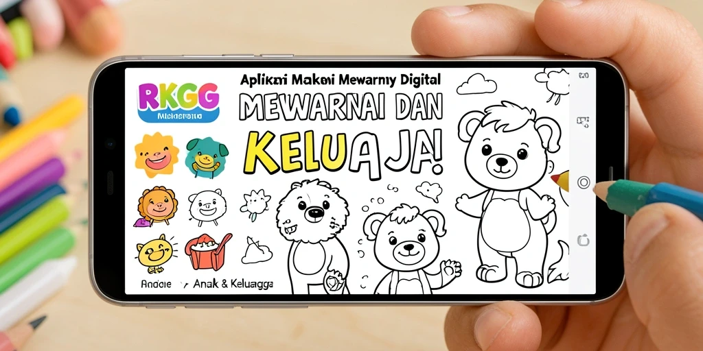 Tampilan antarmuka RKGG dengan gambar mewarnai yang menarik dan mudah digunakan.