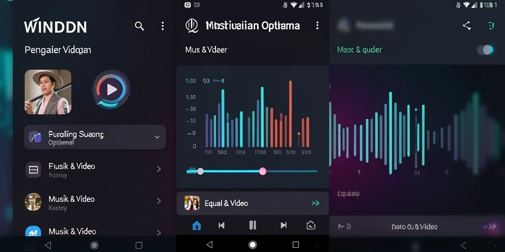 Tampilan antarmuka pengguna WINIDN untuk pengaturan Equalizer.