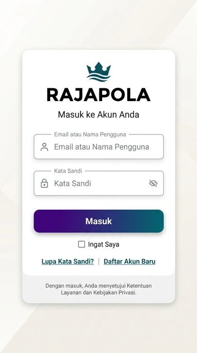 Masuk ke Akun Rajapola Anda dengan Mudah